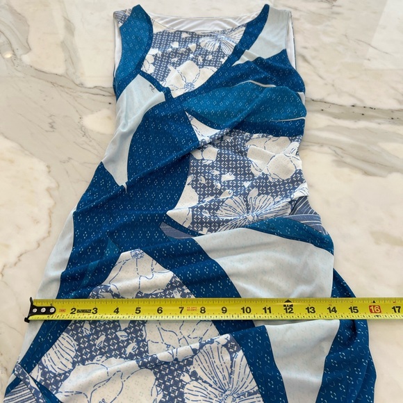 EMILIO PUCCI BLUE PRINTED DRESS MODEL 32RL83 SIZE IT 44 / US 10 NWTS! - Picture 9 of 15